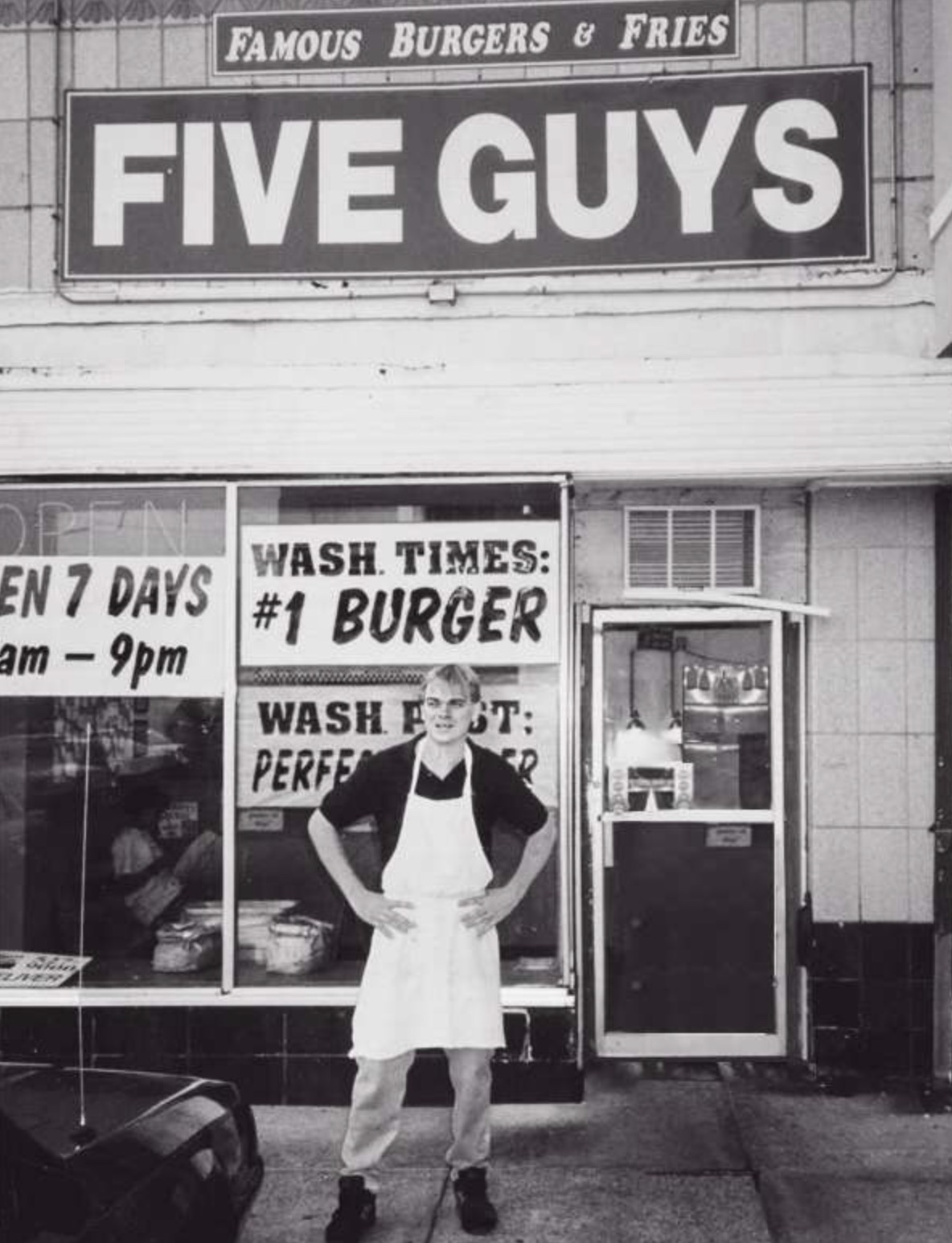 The first Five Guys in a strip mall in Virginia 